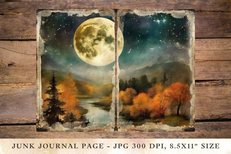 Printable Junk Journal Pages halloween 33