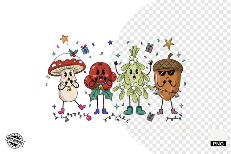 Cartoonish Christmas Clipart example image 1