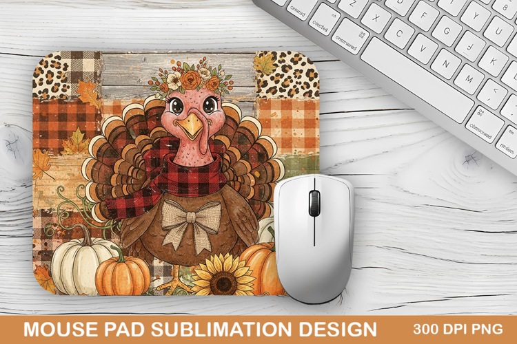 Halloween Peacock Mouse Pad Sublimation - Halloween Design