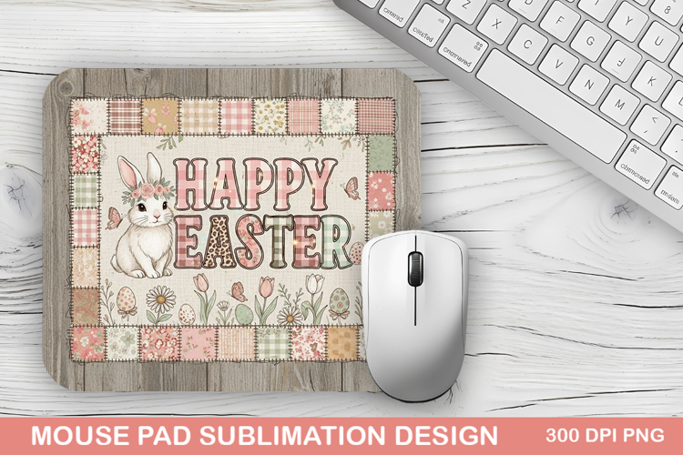 Happy Easter Mouse Pad Sublimation - Easter Design