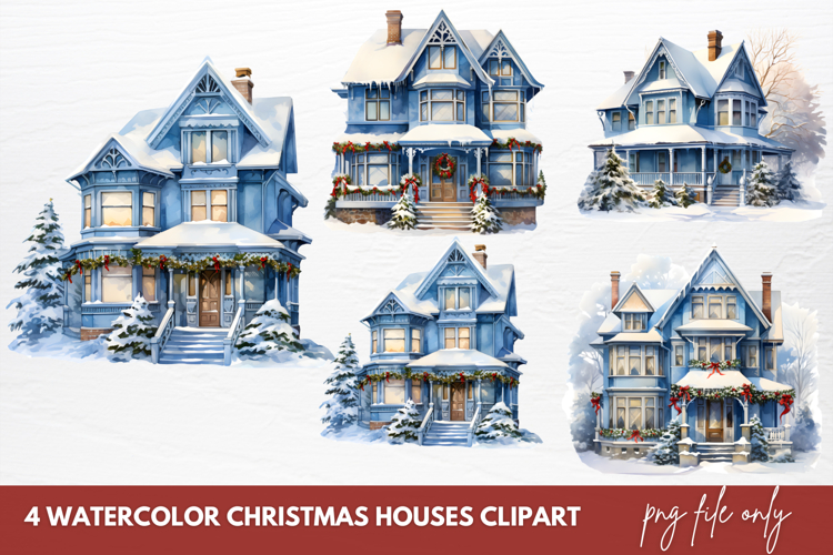 Christmas Watercolor Clipart Image 5
