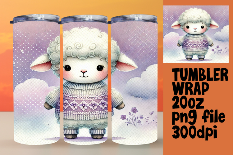 ARTISTIC 20oz Tumbler Design for Gifts , Cute Animals example image 1