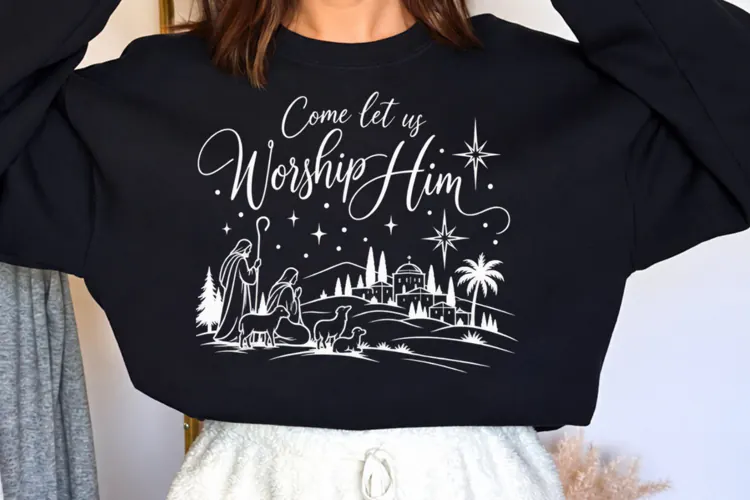 For Unto Us a Child Is Born Nativity PNG, Isaiah 9:6 Christi