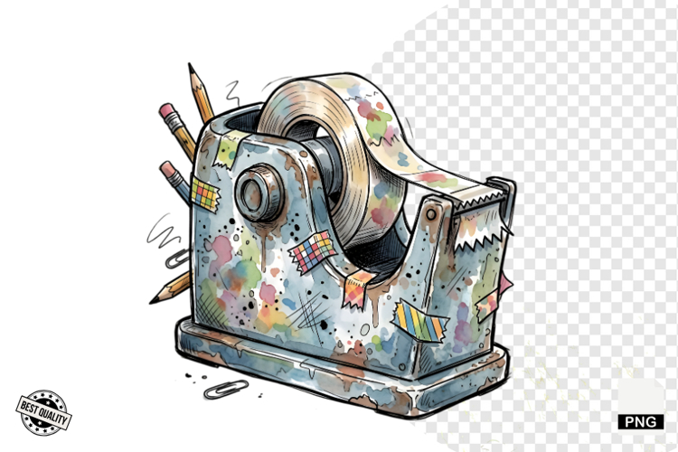 Whimsical Back To School Clipart - Quirky School PNG example image 1