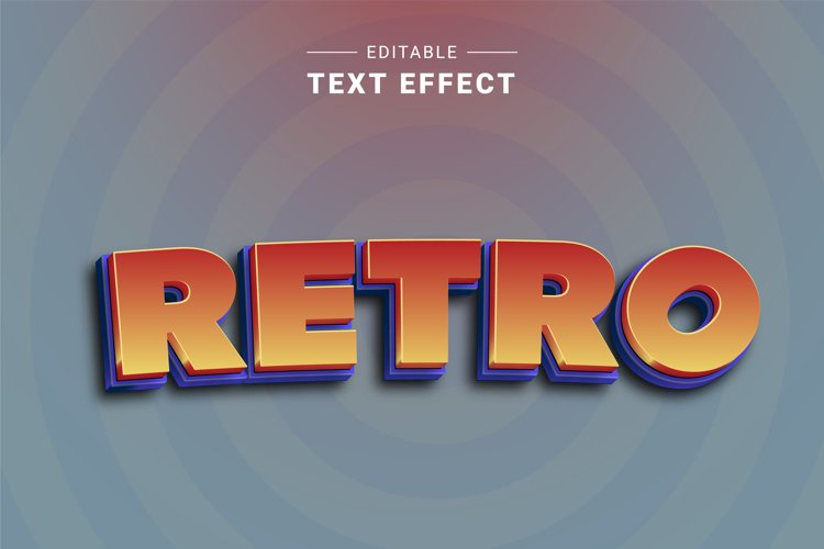 Editable Text Effect for Illustrator. Vector Graphic styles