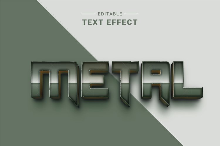 Editable Text Effect for Illustrator. Vector Graphic styles