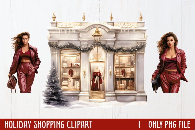 Christmas Shopping Clipart Image 17