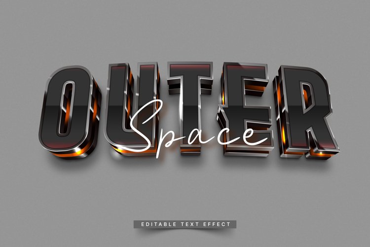 Editable Text Effect for Illustrator. Vector Graphic styles example image 1