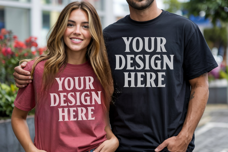 Bella Canvas 3001 Christmas Couple Mockup ,3001 Couple Mock