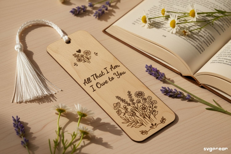 Mothers Day Bookmark SVG | Gift for Mom | Laser Cut
