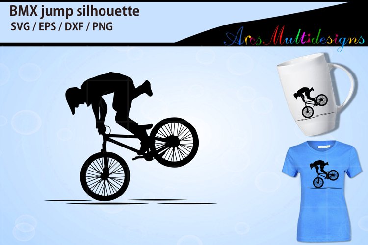 Bmx jump silhouette example image 1