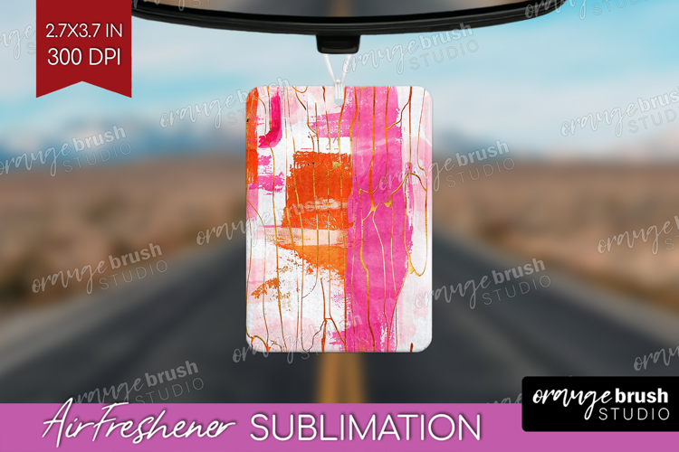 Brush Stroke Air Freshener PNG - Abstract PNG Sublimation
