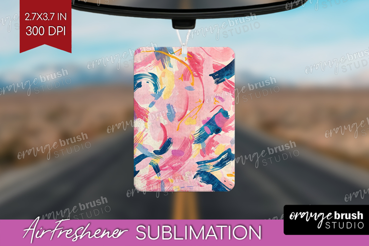 Brush Stroke Air Freshener PNG - Abstract PNG Sublimation