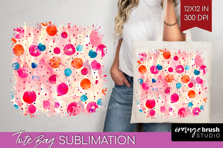 Brush Stroke Tote Bag - Abstract Tote Bag PNG Sublimation