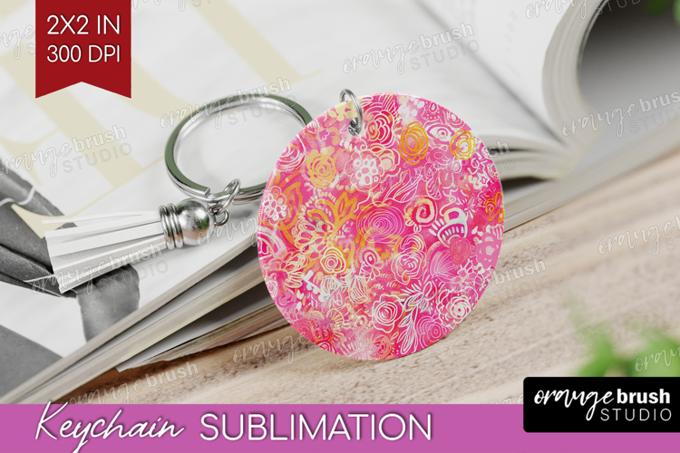 Brush Stroke Keychain PNG - Abstract Keychain Sublimation