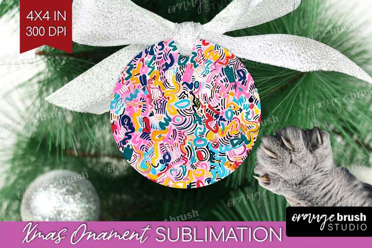 Brush Stroke Ornament PNG - Abstract PNG Sublimation