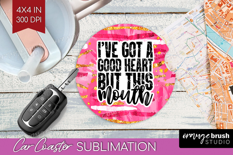 Sarcastic Quote Car Coaster - Brush Stroke Coaster PNG