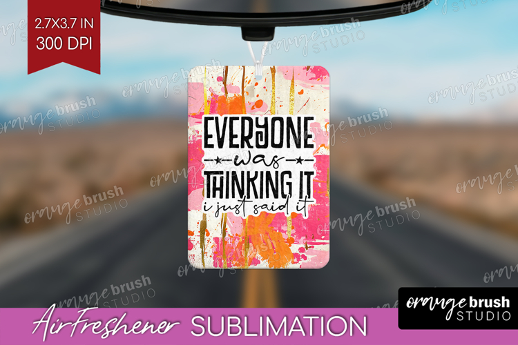 Sarcastic Quote Air Freshener PNG - Brush Stroke PNG