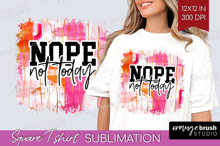 Sarcastic Quote Square Tshirt Background - Brush Stroke PNG