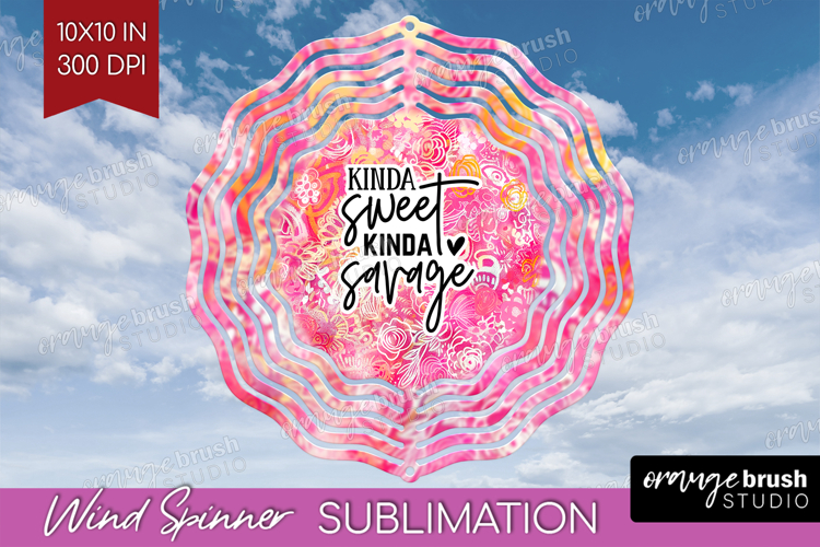 Sarcastic Quote Wind Spinner Sublimation PNG - Brush Stroke