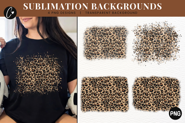 Leopard Print Sublimation Background