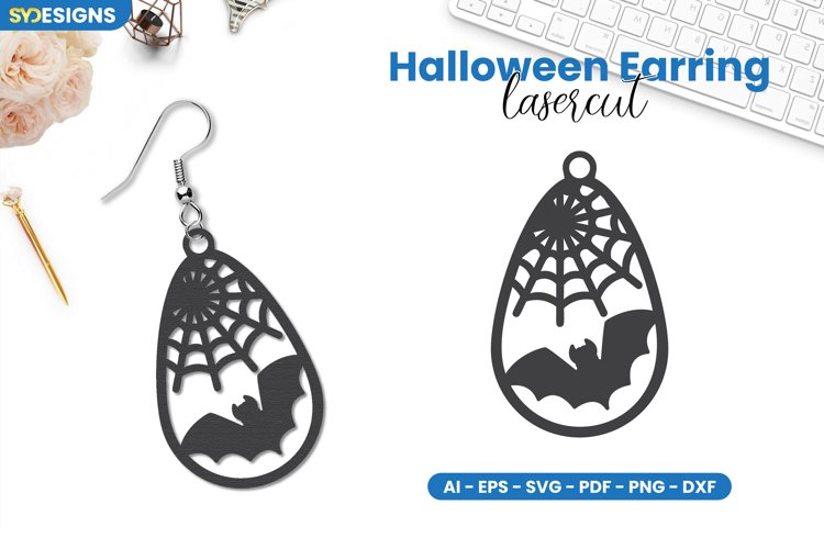 Halloween Earring Lasercut