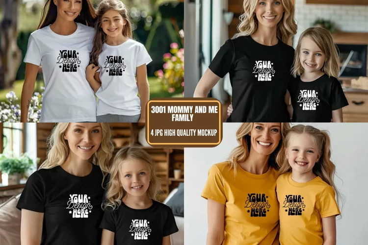 3001 Mommy and Me Family Mockup, Mommy And Me