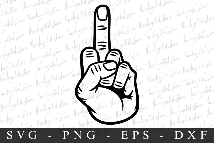 Middle Finger Svg Image 8