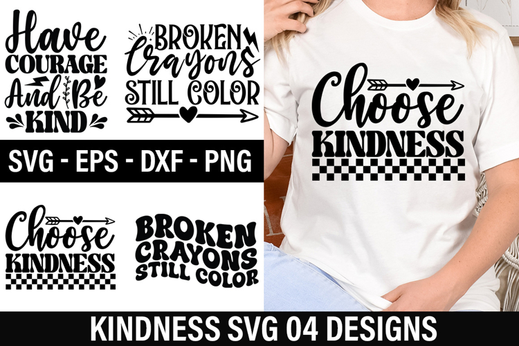 Kindness SVG Design - Broken Crayons Still Color