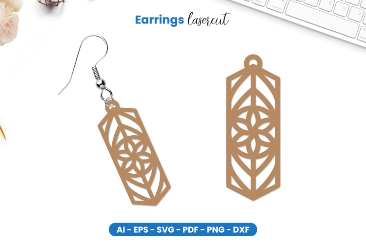 Earrings Lasercut SVG