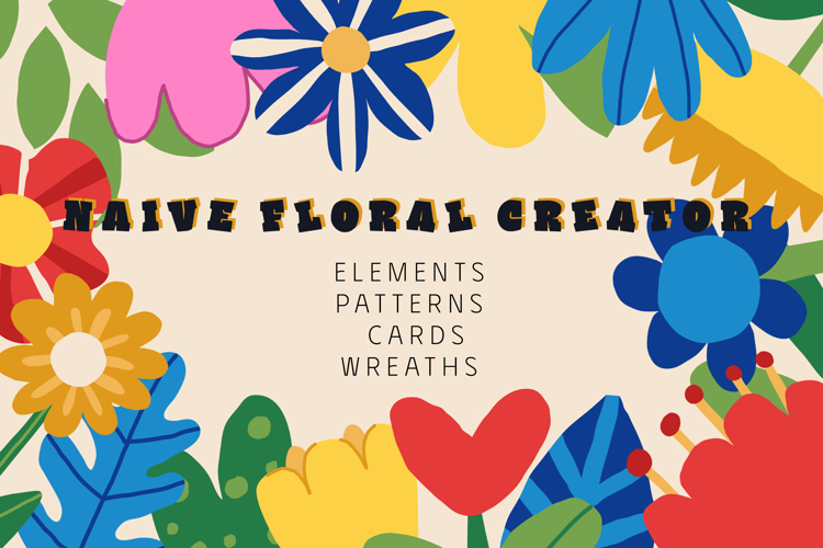 Naive Flowers Creator - 65 files