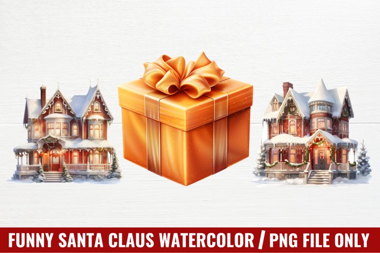 Christmas Watercolor Clipart Image 12