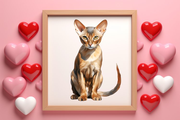 Valentine Cats Clipart, Valentine Pets Clipart