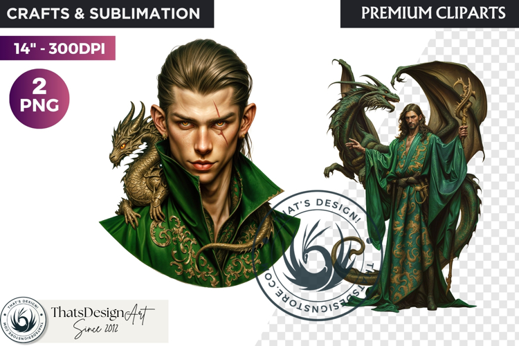 Fantasy wizard cliparts, sorcerer, spellcaster, mage