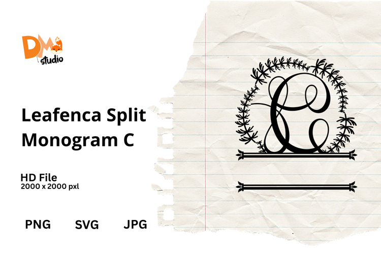 Floral Monogram Letter Svg Image 21