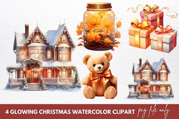 Christmas Watercolor Clipart Image 8