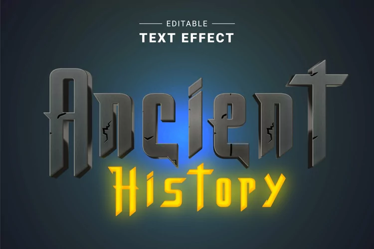 Editable Text Effect for Illustrator. Vector Graphic styles