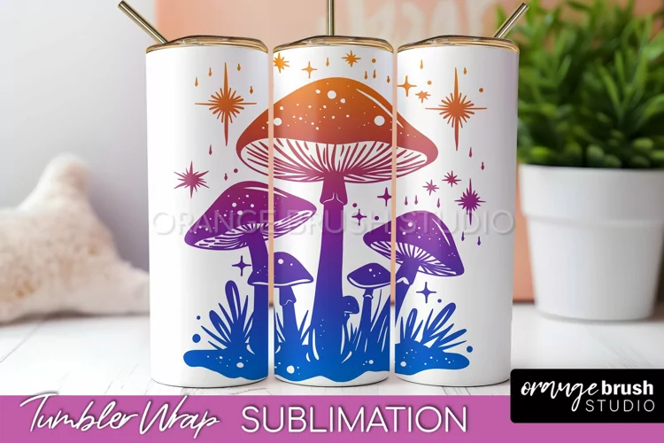 Celestial Tumbler Wrap, Boho Sublimation, Mystical Tumbler