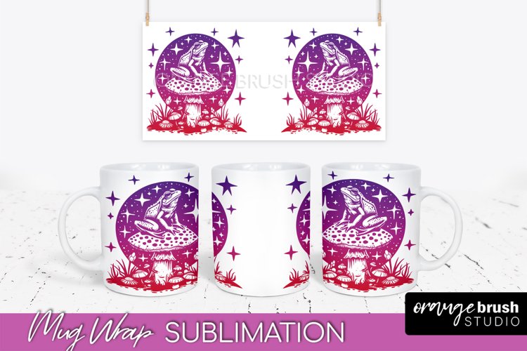 Celestial Mug Wrap PNG, Boho Mystical Coffee Mug Sublimation