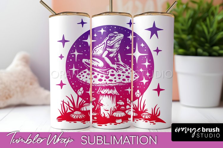 Celestial Tumbler Wrap, Boho Sublimation, Mystical Tumbler example image 1