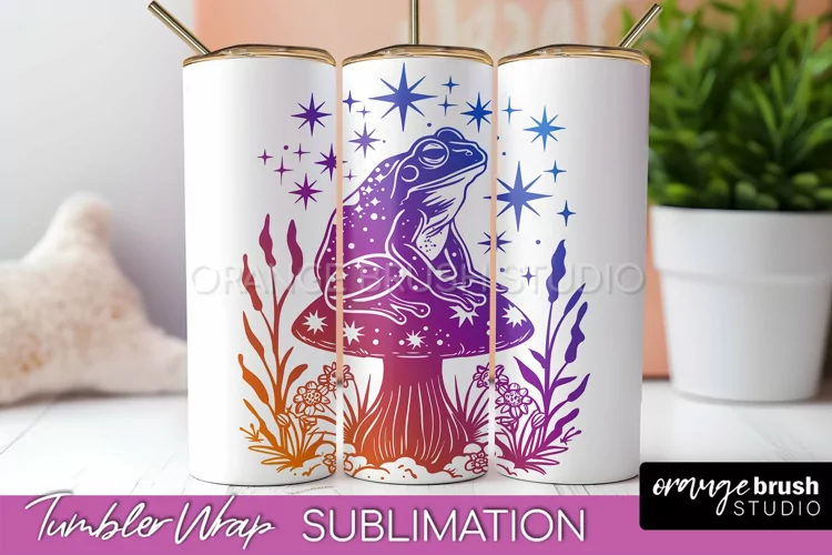 Celestial Tumbler Wrap, Boho Sublimation, Mystical Tumbler