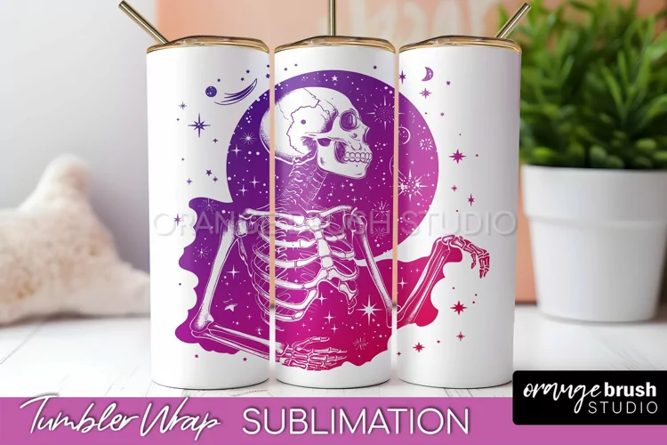 Celestial Tumbler Wrap, Boho Sublimation, Mystical Tumbler