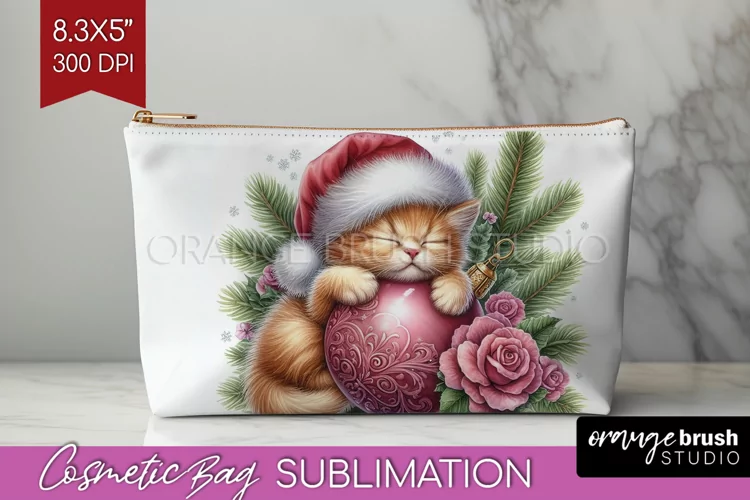 Christmas Animals Cosmetic Bag - Cute Christmas Makeup Bag