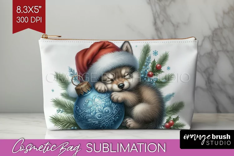 Christmas Animals Cosmetic Bag - Cute Christmas Makeup Bag
