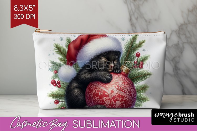 Christmas Animals Cosmetic Bag - Cute Christmas Makeup Bag example image 1