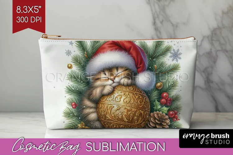 Christmas Animals Cosmetic Bag - Cute Christmas Makeup Bag