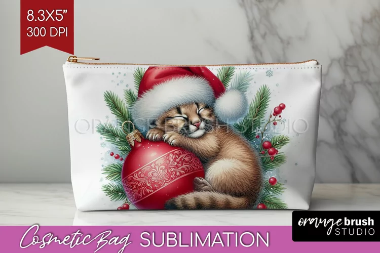Christmas Animals Cosmetic Bag - Cute Christmas Makeup Bag