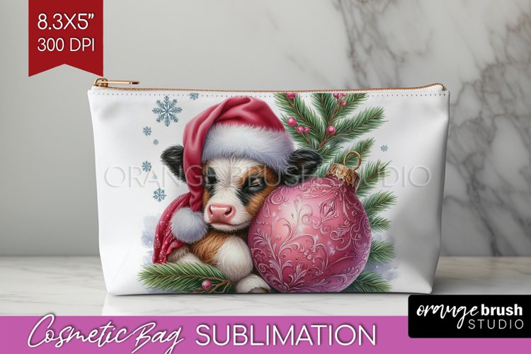 Christmas Animals Cosmetic Bag - Cute Christmas Makeup Bag example image 1
