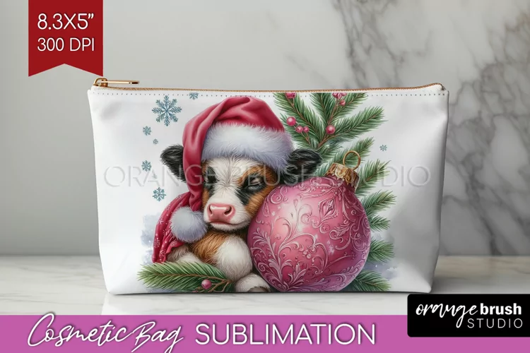Christmas Animals Cosmetic Bag - Cute Christmas Makeup Bag