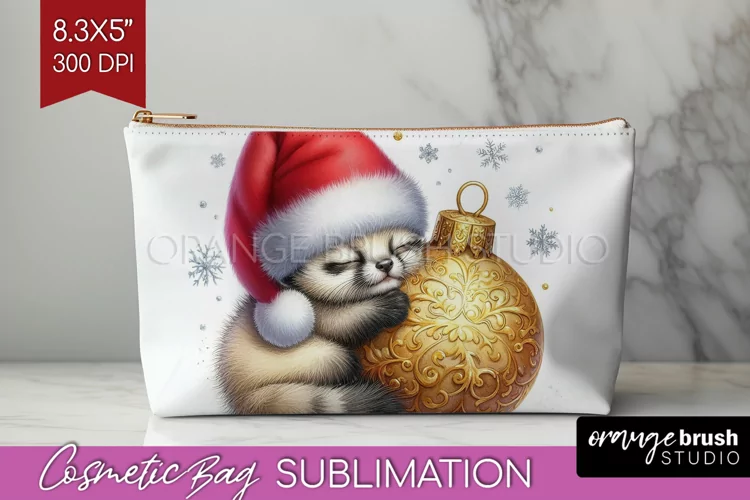 Christmas Animals Cosmetic Bag - Cute Christmas Makeup Bag